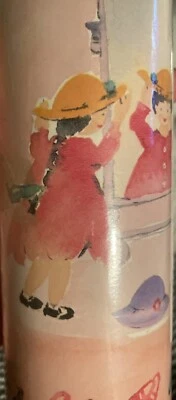New Vintage Laura Ashley Home Wallpaper Border Girls Pink Dress Up Madeline ? - Image 1 of 4
