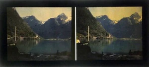 Norvège.Norway.Grotli.Vues Film Autochrome Lumière.Stereo 6x13cm.Filmcolor.1934. - Picture 1 of 9