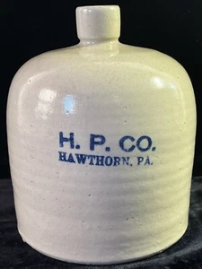 Exceedingly Rare Hawthorn Pottery Co. Hawthorn PA  Whiskey Jug Pre Prohibition - Picture 1 of 13