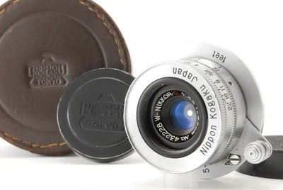 【N.MINT  L39 in Case】 Nikon W-NIKKOR C 3.5cm 35mm F3.5 LTM Leica from JAPAN N18 - Image 1 of 4