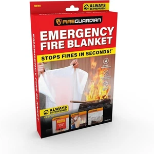 Ontel Fire Guardian Emergency Fire Blanket for Small Area Fires, 40" x 40" Woven - Picture 1 of 8