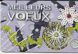 France 2010 Booklet 14 Stamps, Stickers, Meilleurs Voeux, Best Wishes, Mint - Picture 1 of 2