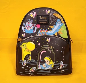 Loungefly Disney Alice im Wunderland leuchtende Figuren Mini Rucksack - Bild 1 von 12