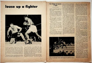 Original 1955 Floyd Patterson Boxing Magazine Article Vintage Print Ads - Picture 1 of 3