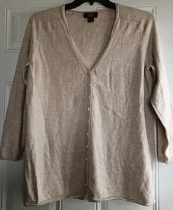 Victor Alfaro 100% Wool Preppy Academia Gpa Cardigan Half Sleeve Button Up XL - Picture 1 of 6