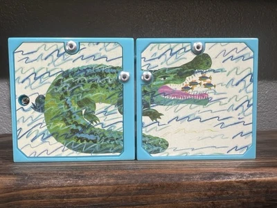 RARE ERIC CARLE ANIMAL SOUNDS OF THE WILD MATCHING BLOCKS SET VIDEO WORKS EUC - Image 1 of 4