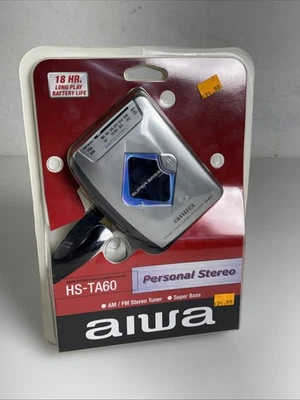 AIWA HS-TA60 Personal Stereo AM/FM Stereo Radio Cassette Player Portable NIB - Image 1 of 4