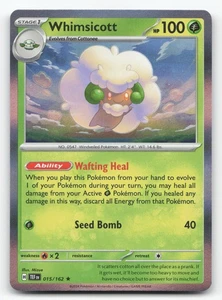 Pokemon Whimsicott 015/162 Holo Rare SV05: Temporal Forces NM/LP - Picture 1 of 2