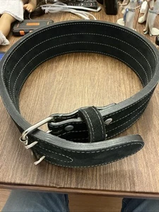 Inzer 13mm Forever Buckle Weightlifting Belt, Leather & Suede, Large, Black  - Picture 1 of 8