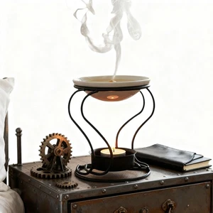 Candle Tart Burner European Metal Oil Burner Wax Warmer for Study Bedroom - Picture 1 of 7