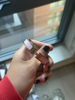 Pulsera Hermes Clic H Rosa, Caja Incluida Foto 1 de 4