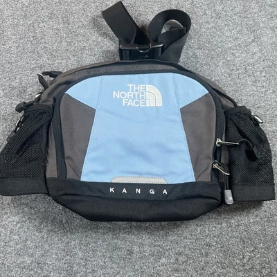 The North Face Kanga Bebé Azul Negro Bolso Cintura Correa Ajustable Paquete Senderismo Foto 1 de 4