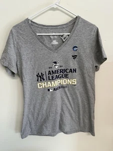 Women’s Fanatics MLB 2024 World Series New York Yankees T Shirt Sz Medium Grey - Picture 1 of 4