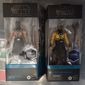 Star Wars The Black Series NIGHTBROTHER WARRIOR & ARCHER Figures New Sealed - Picture 1 of 2