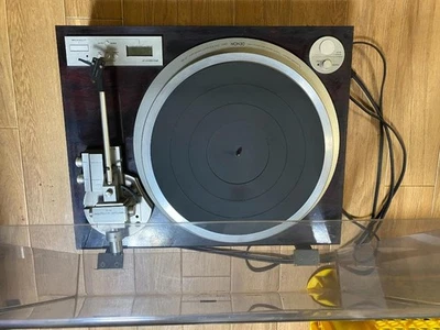 Junk DENON DP-59L Turntable Record Player w/ Headshell Cartridge 100V Tested - Image 1 of 4