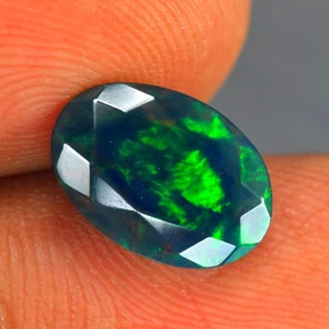 1.45Ct Excellent Rainbow 3D Flash Natural Solid Welo Black Fire Opal - Picture 1 of 1