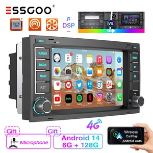 Für VW Touareg 7L6 Transporter V T5 Android 14 6+128G Carplay Autoradio GPS RDS - Bild 1 von 16