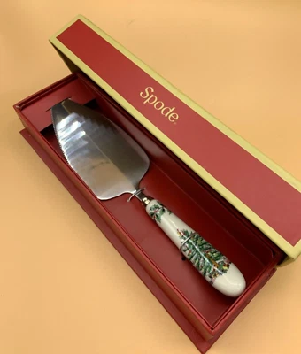 Servidor de pastel de Navidad Spode nuevo stock antiguo Foto 1 de 4