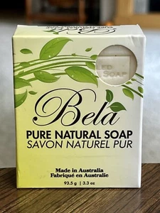 Bela 100% Spearmint & Bran Pure Natural Vegan Organic Shea 3.3Oz Soap Bar- NEW! - Picture 1 of 3