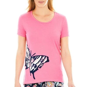 Insomniax Short-Sleeve Screen Print Butterfly Sleep Tee Sizes S, M Msrp $25 - Picture 1 of 1