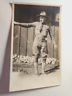 (V24) 1918 U.S. Army WW1 RPPC of Soldier - Nice, Clear and Detailed!