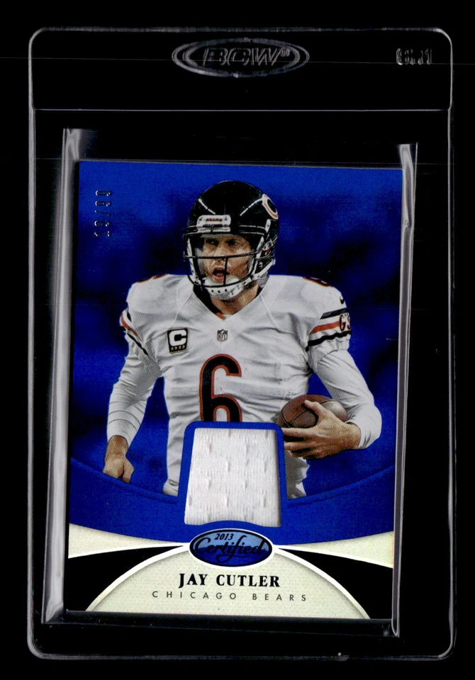 2013 Panini Certified #40 Jay Cutler Mirror Blue Materials #/99 - Image 1 of 2