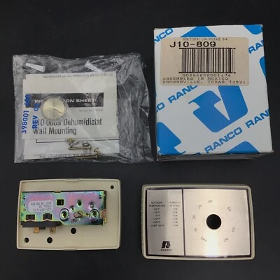 Ranco J10-809 Humidistate Low Voltage 24v (New in Box) OFFWHITE/BEIGE & GOLD - Image 1 of 4