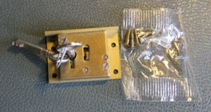 NOS Vintage Legge 4 Lever Cabinet Brass Lock With 2 Keys - Picture 1 of 3