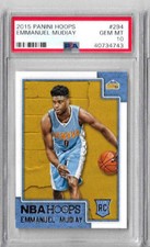 2015 Panini NBA Cerchietti Emmanuel Mudiay PSA 10