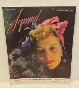 RARE VINTAGE LADIES HOME JOURNAL MAGAZINE November 1941 Great Ads James Abbe Jr - Picture 1 of 7