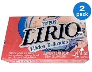 Barras de jabón de lavandería de tela delicada LIRIO productos de limpieza Jabon lavandería 2 barras - Imagen 1 de 2