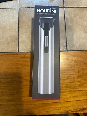 Saca-rolhas elétrico Houdini aço inoxidável cozinha garrafa automática abridor de vinho - Imagem 1 de 2