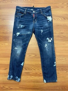 Dsquared2 Cool Girl Jean in Distressed Blue Size IT 42/ US4-6 - Picture 1 of 9