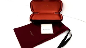 Gucci Velvet Sunglasses Clamshell Case In Burgundy With Pouch, Cloth $70 NEW #14 - Picture 1 of 4