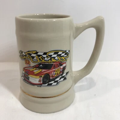 BILL ELLIOTT McDonald’s - Ceramic-  15 Oz Beer Stein. Hunter Mfg Group KY- 1997 - Image 1 of 3