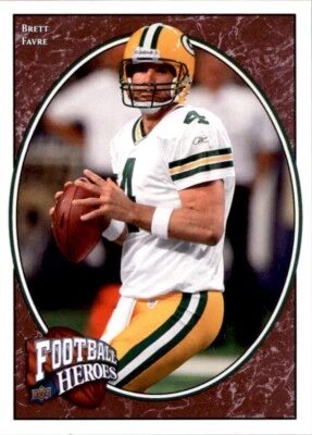 2008 Upper Deck Heroes Brett Favre Green Bay Packers #8 - Image 1 of 2