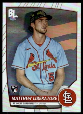 2023 Topps Big League SILVER FOIL Matthew Liberatore - Rookie St. Louis - Image 1 of 2