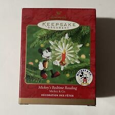 ‘Mickey's Bedtime Reading’ Hallmark 2000 Keepsake Mickey & Co Ornament