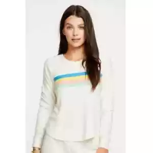 Chaser 80's Stripes Cozy Pullover Top NEW NWT size Small - Picture 1 of 4