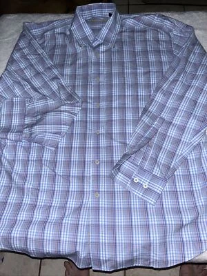 Camisa de vestir para hombre Alan River manga larga con botones L algodón Foto 1 de 4