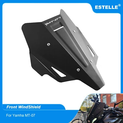 For 2021 2022 Yamaha MT07 MT-07 FZ07 Motorcycle Aluminium Warrior Windshield - Image 1 of 4