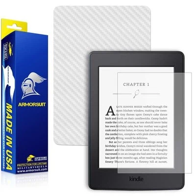 ArmorSuit Amazon Kindle Paperwhite (2015) Matte Screen Protector + White Carbon - Image 1 of 4