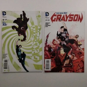 Grayson #6 and #7 Comic Book Bundle Lot DC Comics Seeley King Cox - Imagen 1 de 15