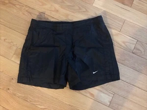 Nike (Red Tag) Nylon Athletic Running Shorts w/pockets Black Med No Liner NWOT - Picture 1 of 13