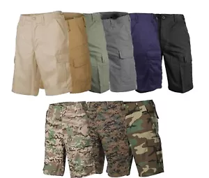 Men's BDU Ripstop Cargo Shorts Army Military Camping Hiking - Picture 1 of 19