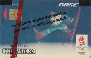 TELECARTE 50 unités. BOSE. ALBERTVILLE. SKI . 111 000 ex. NEUVE SOUS BLISTER - Picture 1 of 2