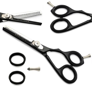 Professional Barber Saloon HairDressing Scissor Hair Cutting Shears Black 6" New - Imagen 1 de 3
