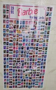 Vintage Mattel Barbie Puppe Trading Card 1991 + 1992 Sammler Poster 46x24in @ - Bild 1 von 4