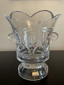 Royal Limited 24% Lead Crystal Clear Round Cut Ice Bucket Made in Czech Rep. - Picture 1 of 10
