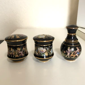 Vintage Empty Sappho and Bardaco Fragrance Solid Ceramic Perfume Bottle Pot - Picture 1 of 8